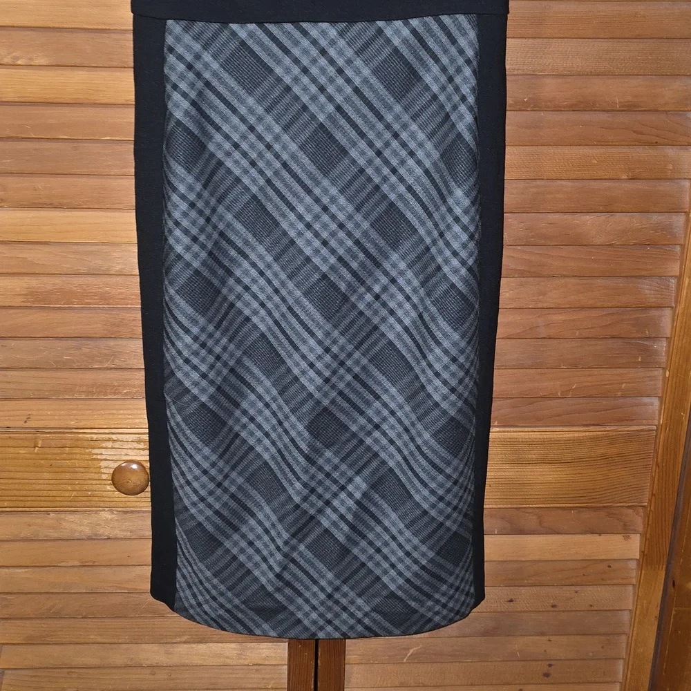 White House Black Market Plaid Sheath Dress Size 0 - Picture 7 of 9